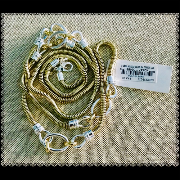 NWT Napier Gold & Silver Tone Long Necklace - Picture 2 of 3